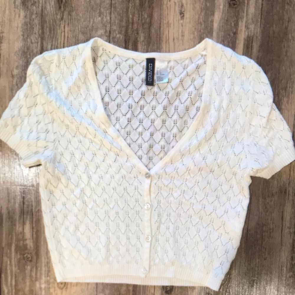 Express Cream Knit Women's Top